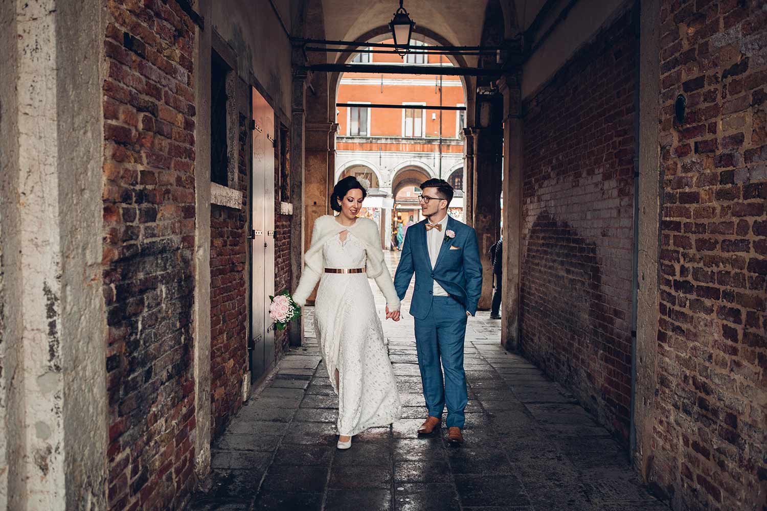 Wedding couple in Venice