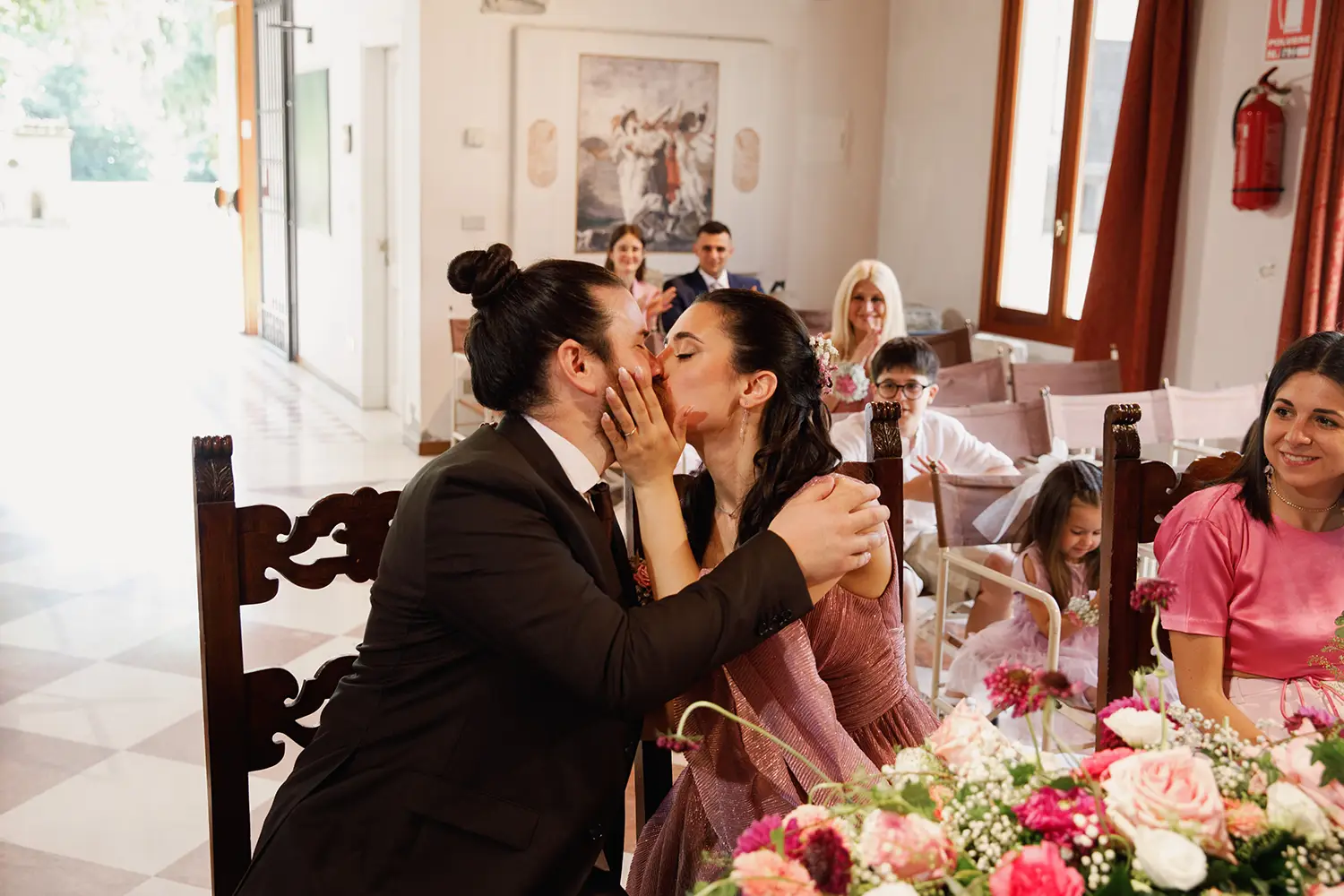 Il bacio degli sposi